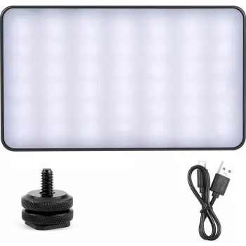 PULUZ Taskulambiga tasku-LED-fotolamp (must)