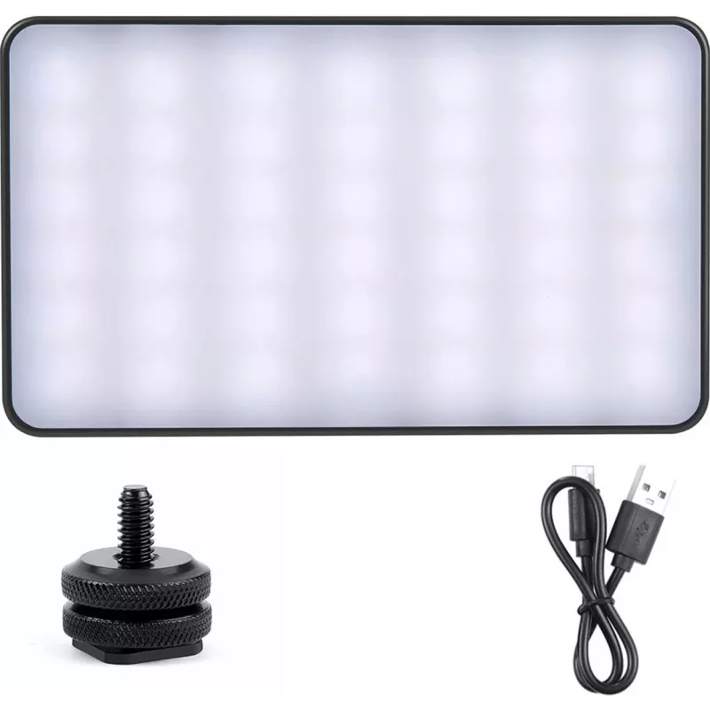 PULUZ Taskulambiga tasku-LED-fotolamp (must)