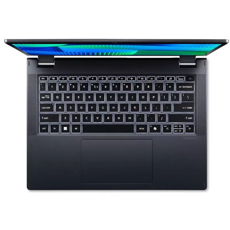 Hübriid (2-in-1) sülearvuti Acer TravelMate TMP414RN-54-TCO-74CP — 14 tolli WUXGA puuteekraan, Intel Core Ultra 7 155U, 16 GB DDR5, 512 GB SSD, 4G, Windows 11 Pro, sinine