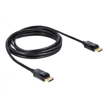 DisplayPort-kaabel DeLOCK 82424 3m isane-isane kuldne must