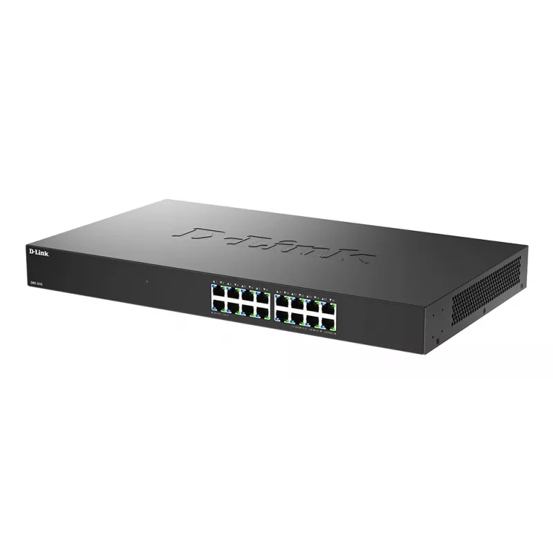 D-Link 16-pordine 2,5G mitme gigabitine haldamata kommutaator, haldamata, L2+, 2.5G Ethernet (100/1000/2500)
