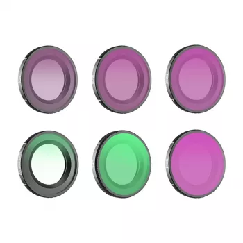 Sunnylife 6-osaline komplekt: 1/4 Black Mist + CPL + ND8 + ND16 + ND32 + ND64 filtrid Osmo Nano jaoks