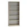Büroo raamaturiiul top e shop R80 SONOMA, tammeviimistlus, 5 riiulit, 800×300×1820 mm
