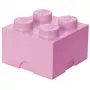 Hoiustustellis LEGO Room Copenhagen 4, roosa — LEGO hoiustustellis 40031738, virnastatav konteiner mänguasjadele ja tekstiilidele