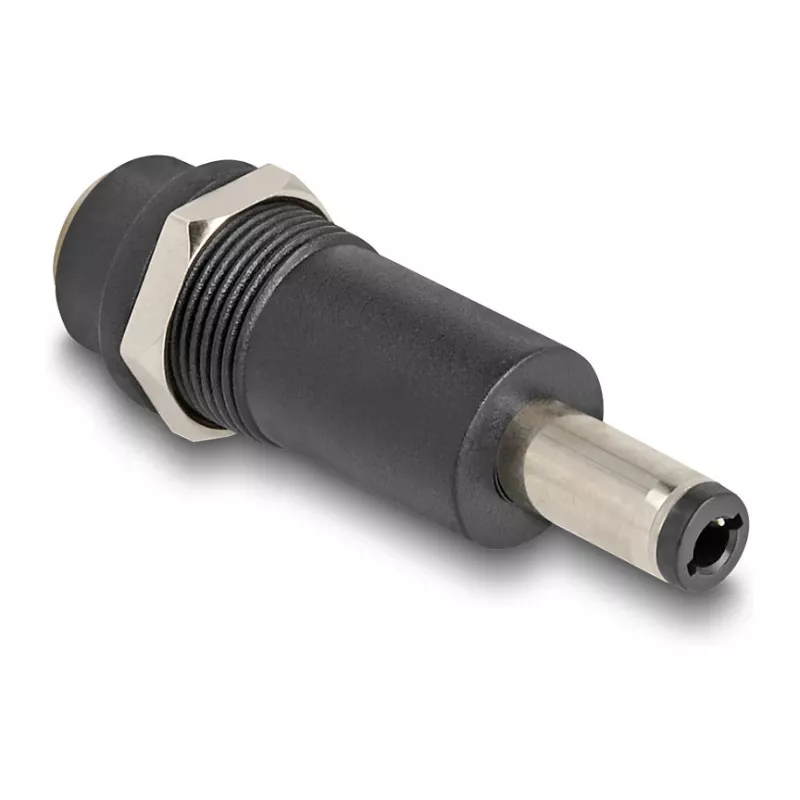Adapter DELOCK DC 5.5 x 2.1 mm (female) to DC 5.5 x 2.5 mm (male), must
