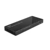 Lindy 4-pordiline HDMI 8K60 jaotur heliga, HDMI, 4x HDMI, 3,5 mm, 7680 x 4320 pikslit, Must, Metall
