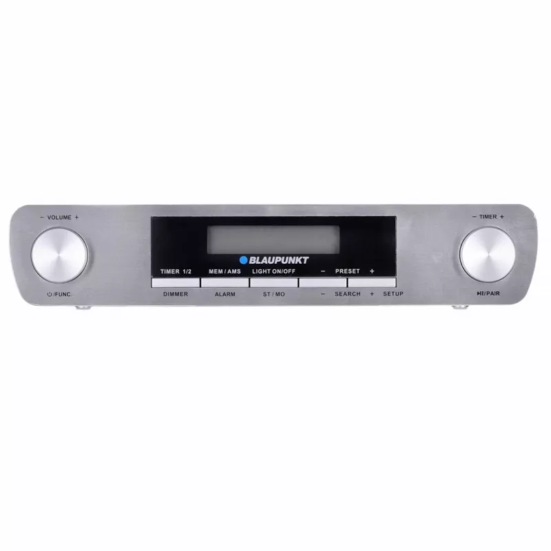 Köögiraadio BLAUPUNKT KR14BT Bluetoothi, FM-i, LED-ekraani, 2×0,8 W, vooluvõrgu/patareitoitega, hall