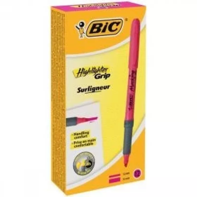 BIC Highlighter FLEX Pink, karp 12 tk. 494879
