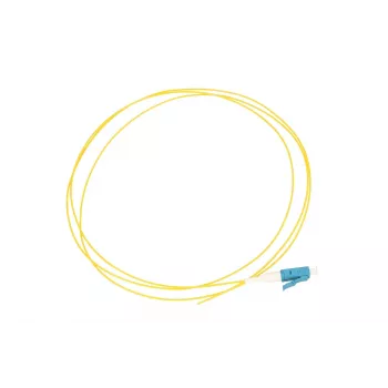 Extralink LC/UPC Pigtail, Singlemode G.652D, 900µm PVC, 1 m, FTTH, kollane