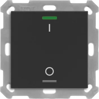 MDT BE-TAL55T106.B1 KNX surunupp Light 55 1f RGBW temperatuuriandur must matt lülitus 1 (BE-TAL55T106.B1)