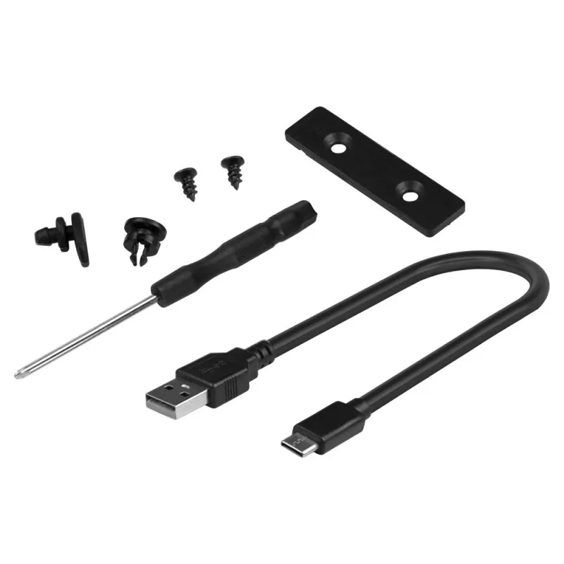 SSD-korpus SAVIO AK-84 must M.2-ketastele, USB 10 Gbit/s (tüüp-A / USB-C), alumiinium + ABS