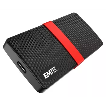 SSD Emtec 256GB USB USB-C 3.2 Gen 1 Must Punane X200