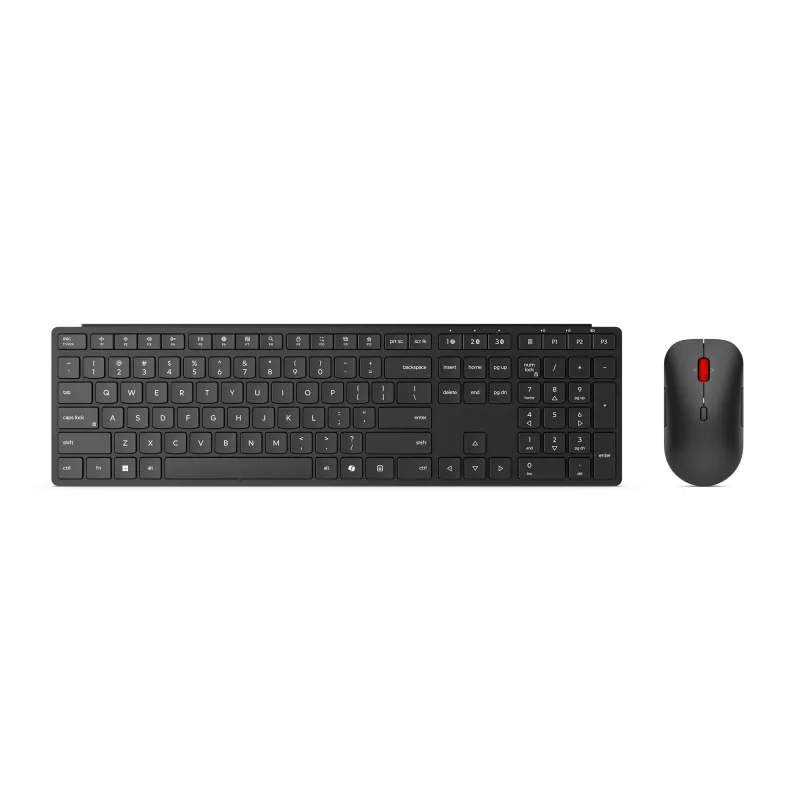 Lenovo | Multi-Mode Pro 6000 | Klaviatuuri ja hiire komplekt | Juhtmevaba | Hiir kaasas | Eesti keel | Bluetooth | Eclipse Must