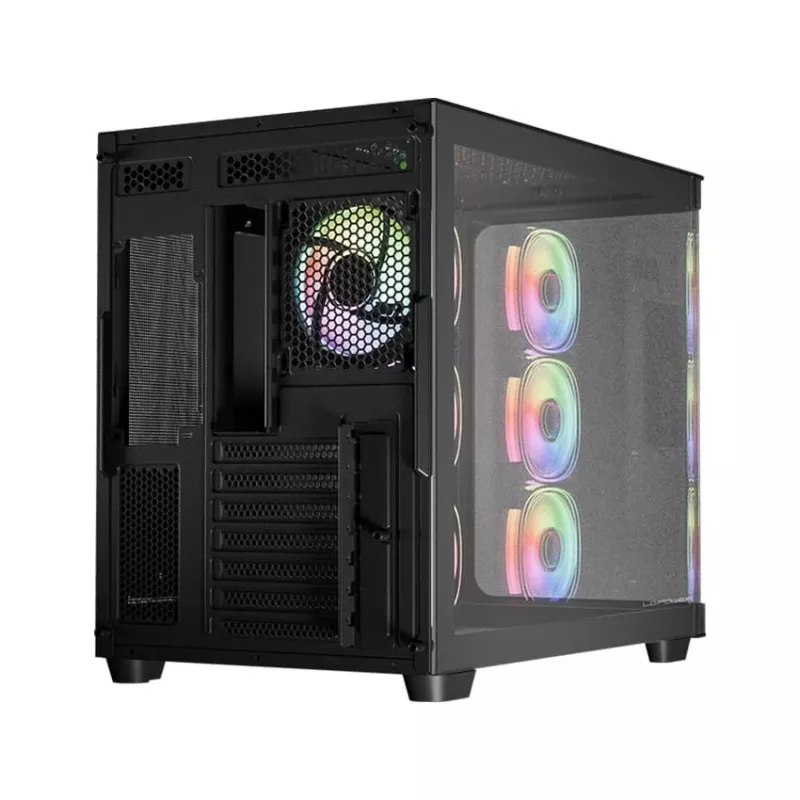 Arvutikorpus LC-Power LC-8001B-ON Midi Tower Must