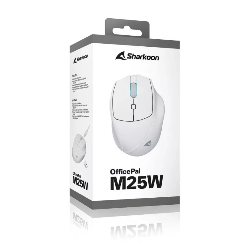 Sharkoon OfficePal M25W juhtmeta kontorihiir, paremakäeline, 4000 DPI