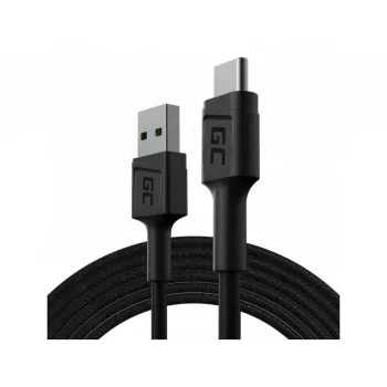USB-kaabel roheline Cell KABGC22 USB 2.0 1,2 m USB A USB C Must