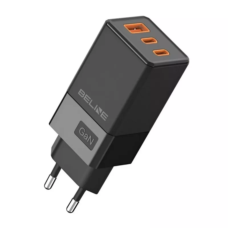 Laadija Beline BELI02750 65W GaN, 2×USB-C ja 1×USB-A