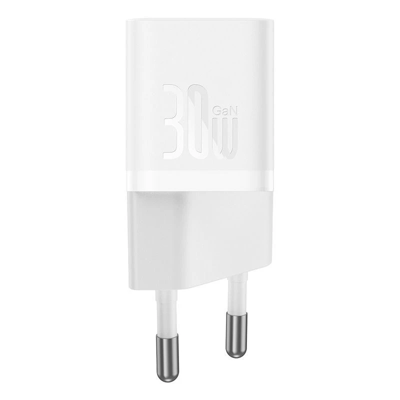 Baseus P10110902213-01 USB-C GaN5 mini 30W võrgulaadija Valge