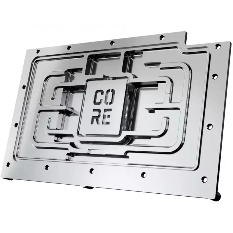 Alphacool Core Alumiinium Kroom Vask Must 148,5x201,4x34,4mm tagiplaat