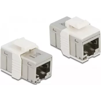 DeLOCK - võrguadapter - RJ-45 (W) emane RJ-45 (W) emane - STP - CAT 6a - Keystone pesa (86012)