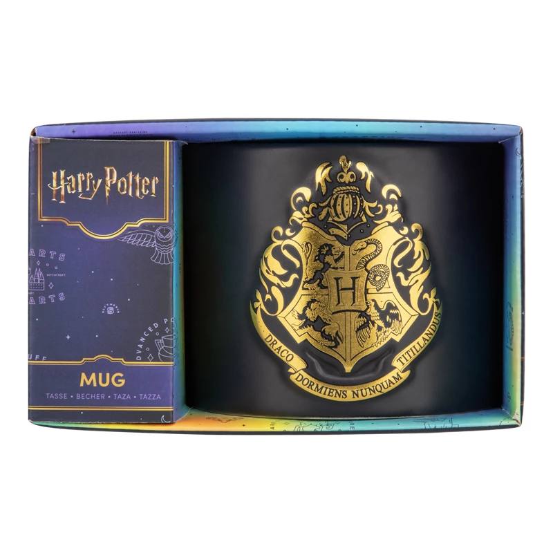 Keraamiline kruus Paladone Hogwarts Crest Embossed mug – reljeefne Sigatüüka vapi disain, standardne 330–400 ml maht