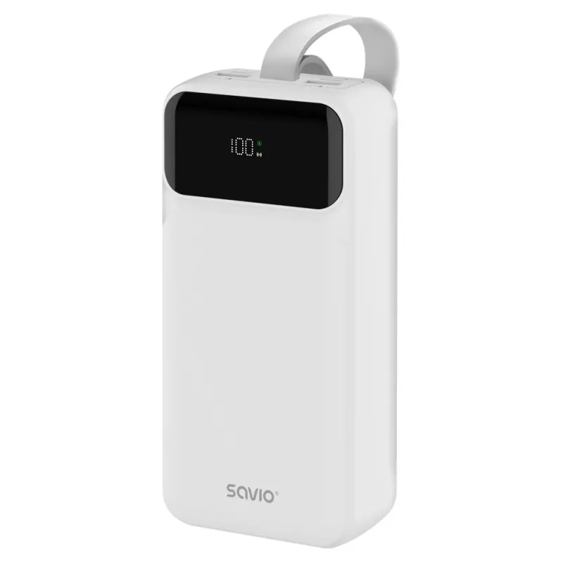 SAVIO BA-10 akupank 30000 mAh (111 Wh), Li-ion, 2x USB-C, 2x USB-A, Quick Charge, Power Delivery