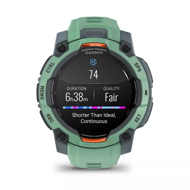 Garmin Instinct 3 AMOLED 3,05 cm (1,2) 45 mm digitaalne 390 x 390 pikslit puutetundlik roheline GPS (satelliit)