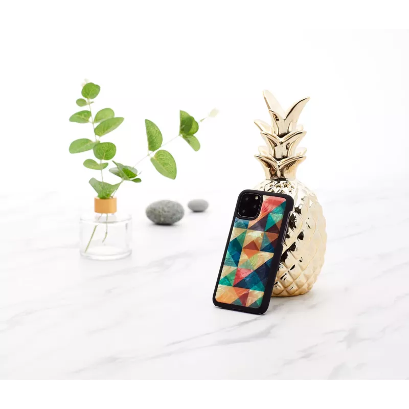 Nutitelefoni ümbris iKins iPhone 11 Pro jaoks — mosaiikmust kaitseümbris