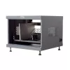 Riiulisammas TECHLY 367652 kaablikorraldaja 3M kleepkinnitusega, teras, 550×550×410 mm, must