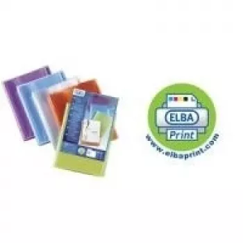 ELBA Polyvision esitluskaust, 40 taskuga, sorteeritud, A4, PP, 0,7 mm, läbipaistev - 12 tk pakend (058034 SP)