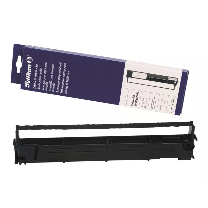 Pelikan Must - 13 mm x 14 m - lint - SEIKOSHA SL-80, SP-1000, 1200, 1600, 180, 1900, 2000, 2400, 800 jaoks