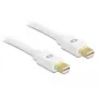 DeLOCK - DisplayPort-kaabel - Mini-DisplayPort (M) - Mini-DisplayPort (M) - 2,0 m - Valge - Apple MacBook, MacBook Air, MacBook Pro jaoks (82795)