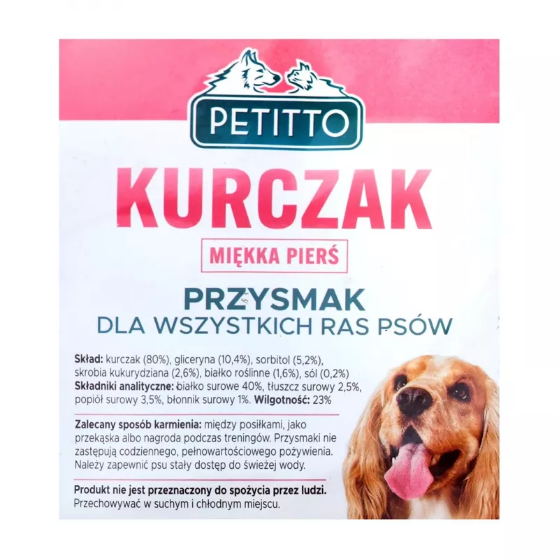 PETITTO Soft chicken breasts - koerte maius - 500 g
