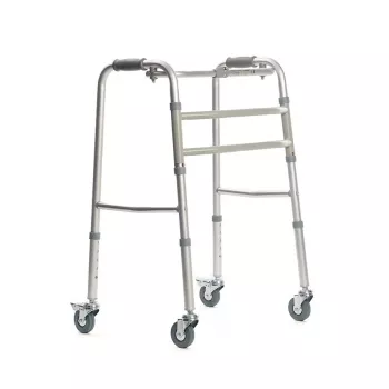 Kõnniraam VITEA CARE PPC013VC — 4-rattaline alumiiniumist rulaator, reguleeritav kõrgus 81,5–91,5 cm, 8 cm rattad, laius 550 mm, max kasutaja 110 kg