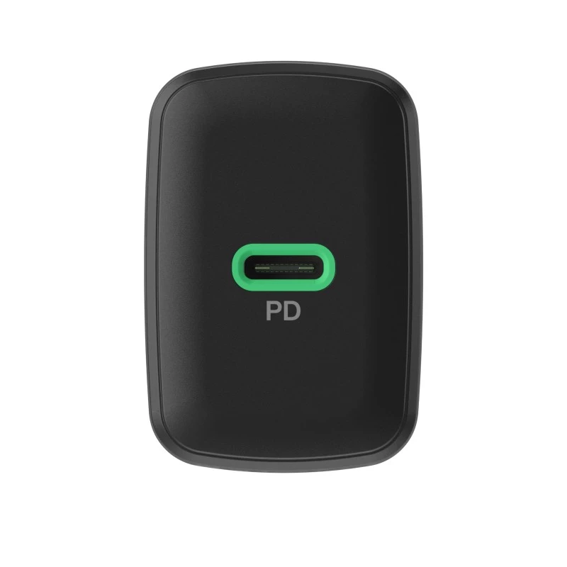 Toiteadapter roheline Cell PowerSource Solo30 30W must — USB-C ühe pordiga laadija