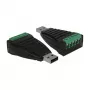 DeLOCK 87738 USB Type-A RS-422/485 seeriajada muundur
