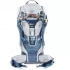 Beebikandja seljakott DEUTER Kid Comfort Active — sinine, polüamiid, kuni 22 kg, päikesevari, jalatus, VariQuick, Lite Air