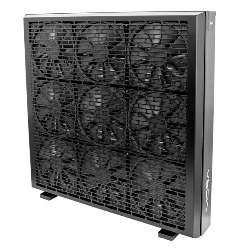 Radiator Watercool MO-RA IV 600 must — toetab 120 mm ventilaatoreid