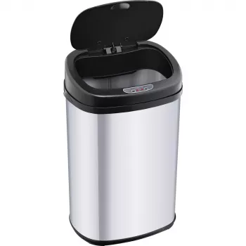 Prügikast LAMART LT8021 roostevaba teras pedaal, liikumisandur, 30 L, 34×25×54 cm