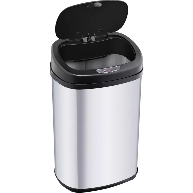 Prügikast LAMART LT8021 roostevaba teras pedaal, liikumisandur, 30 L, 34×25×54 cm