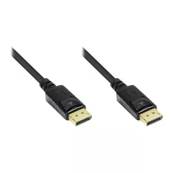 Alcasa DisplayPort/DisplayPort - 5 m - DisplayPort - DisplayPort - Isane - Isane - Kuldne - Must (4810-050G)