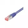 Tecline - paigalduskaabel - RJ-45 (M) kuni RJ-45 (M) - 1,5 m - SFTP, PiMF - CAT 6 - halogeenivaba, takerdumiskindel - violetne (715015V)