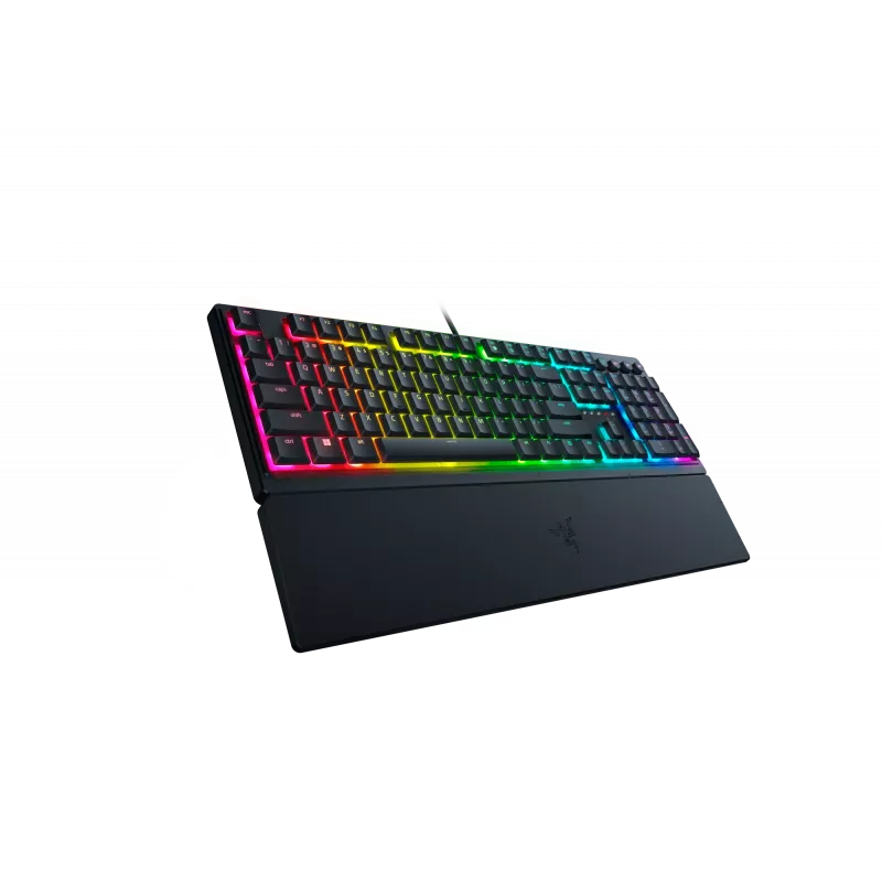 Wired gaming klaviatuur Razer Ornata V3 — membrane‑mechanical hybrid, RGB LED lighting, USB