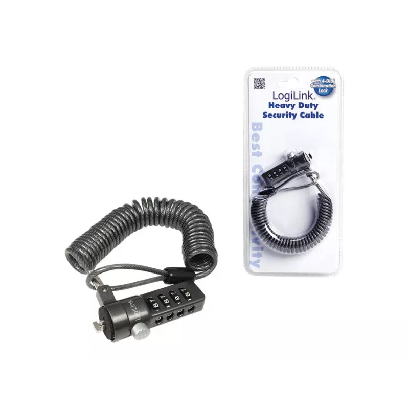 LogiLink NBS004 Kaablilukk Must 1,8 M