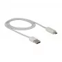 USB kaabel DeLOCK 1 m USB 2.0 USB A Micro-USB B valge