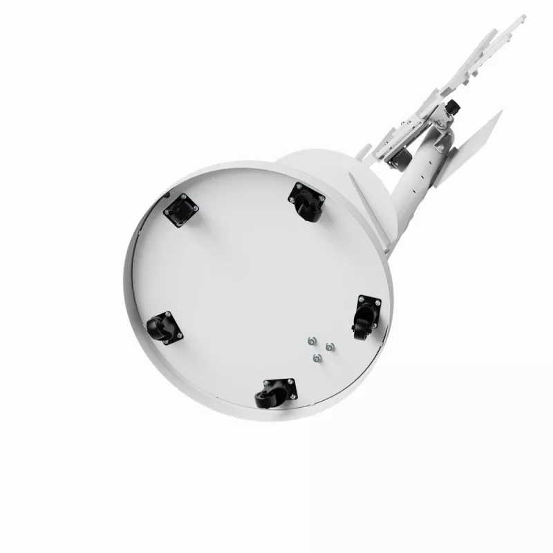 Põranda-TV-alus GEMBIRD TVS-86TR-01-W 37–86-tollistele teleritele, valge, pööratav ja kallutatav, VESA 200x200–600x400, max koormus 50 kg