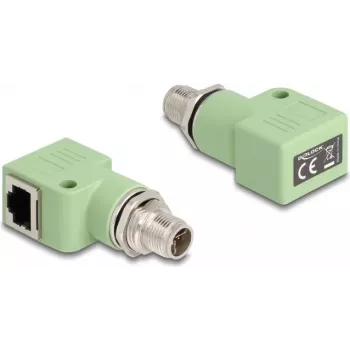 DeLOCK 60681 M12 RJ45 Roheline pistik M12 RJ45 Kullatud kontaktidega