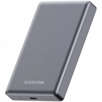 Canyon OnCharge 510 - Powerbank - 10.000 mAh - USB-C sisend - USB-C PD 20W väljund + juhtmevaba magnetlaadimine