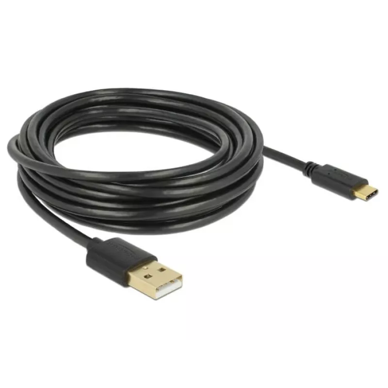 DeLOCK 83669 USB-kaabel USB 2.0 4 m USB A USB C Must