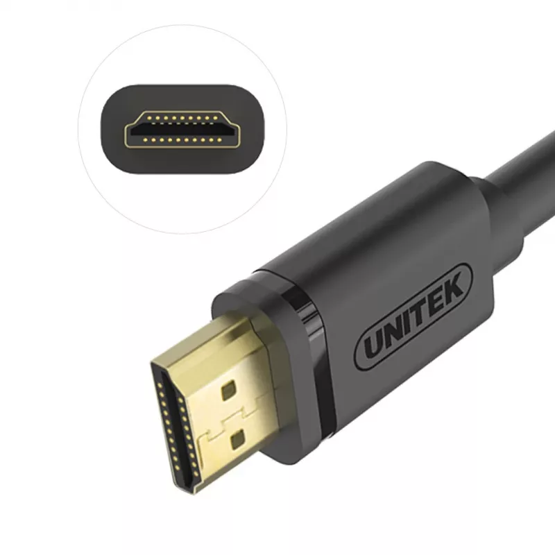 UNITEK Y-C138M HDMI-kaabel 2 m HDMI Type A (Standard) Must